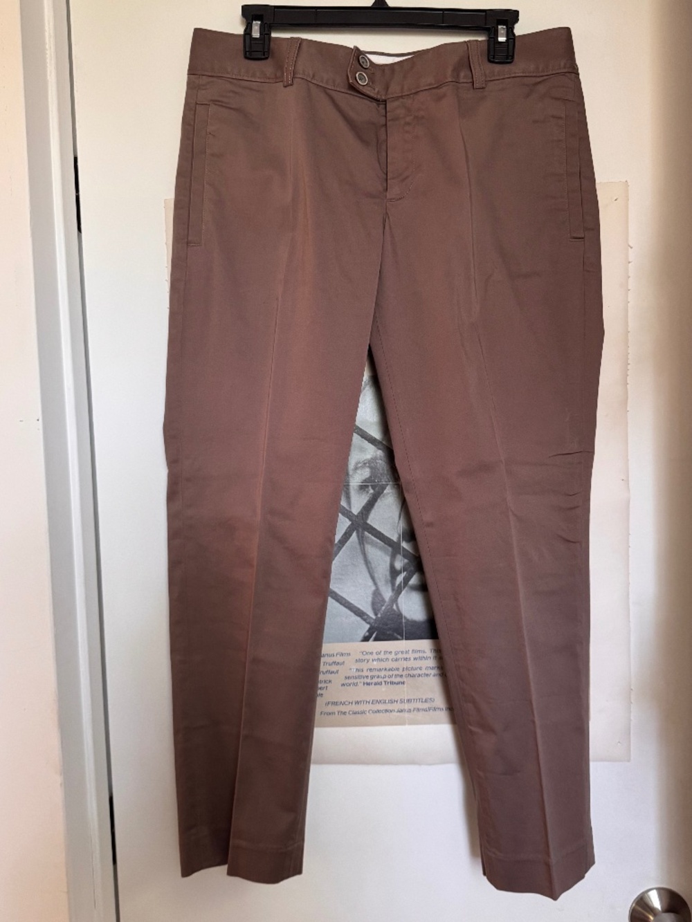 Banana Republic Heritage Stretch Brown Straight Leg Trousers Size 10